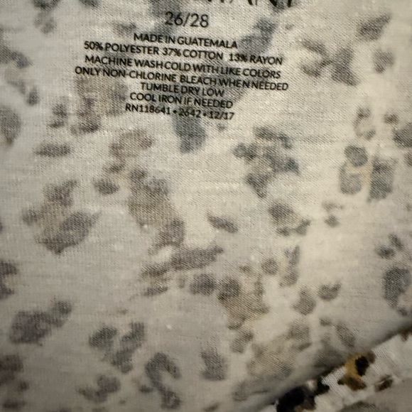 Lane Bryant Sleeveless Crisscross Leopard
Print Tank Top 26/28 - Picture 4 of 4